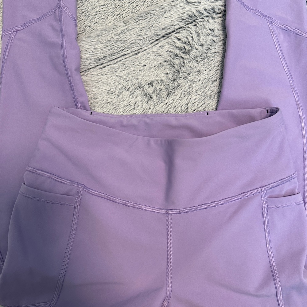 Purple Victoria's Secret Athletic high-waisted leggings
